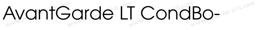 AvantGarde LT CondBo字体转换